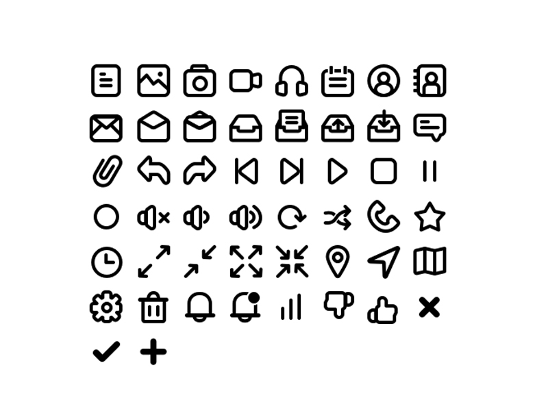 40 Basic Icons Pack
