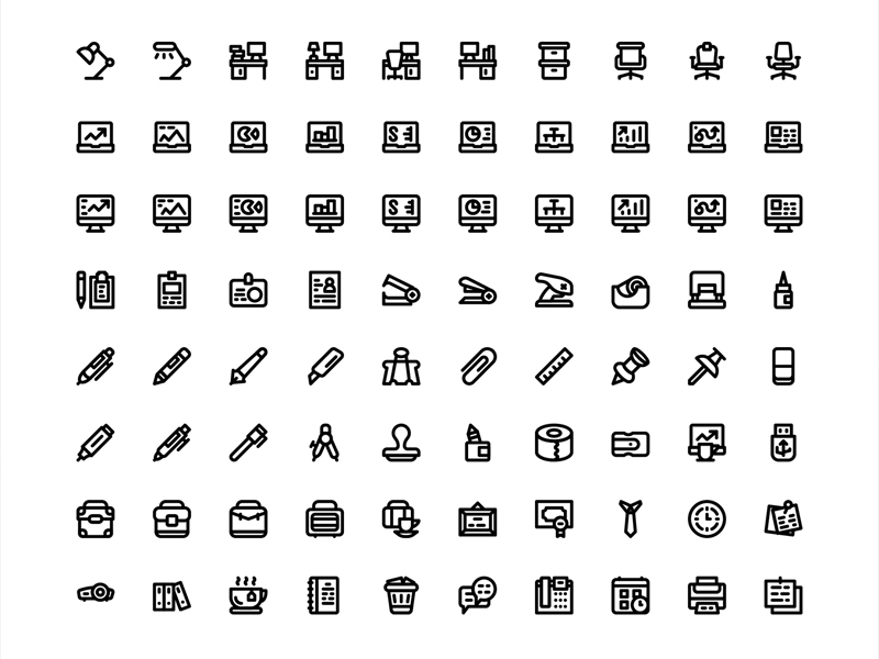 80 Office Icons