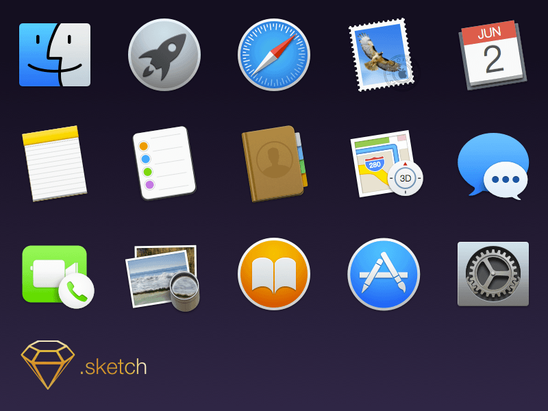 OS X Yosemite Icons