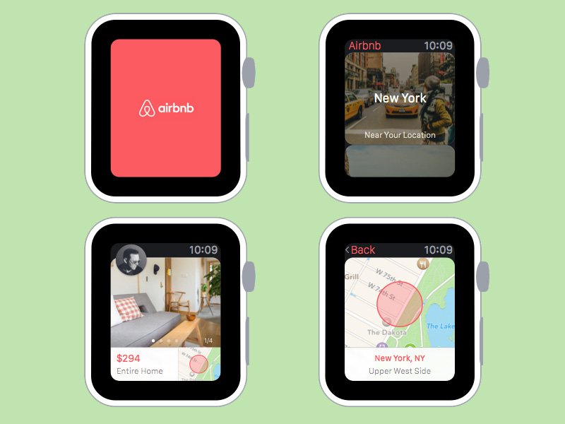 Airbnb Apple Watch Concept