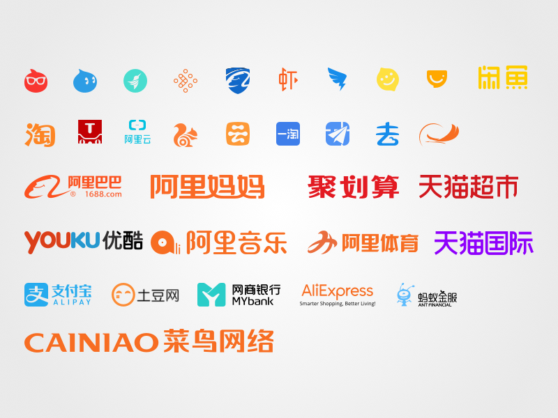 Alibaba Group Product Logos