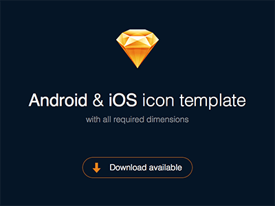 Sketch Icon Template for Android and iOS