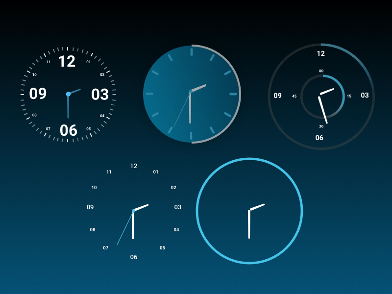 Android Clock UI