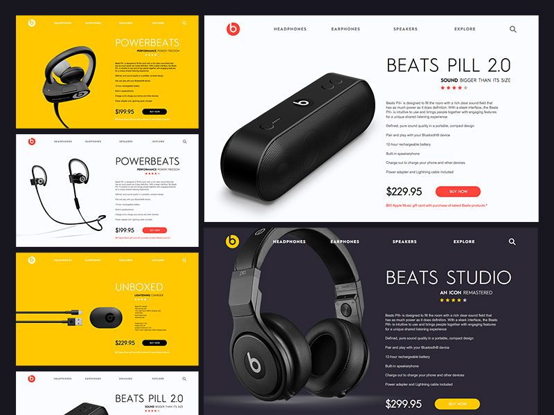 Beats - Product Pages