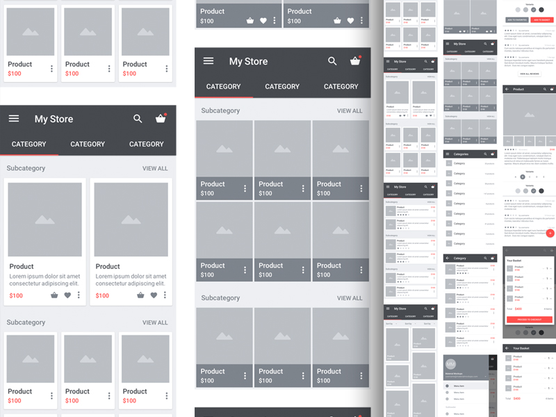 Carbon Material Wireframe Kit