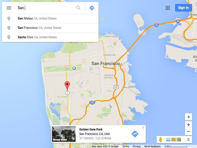 Google Maps UI Kit