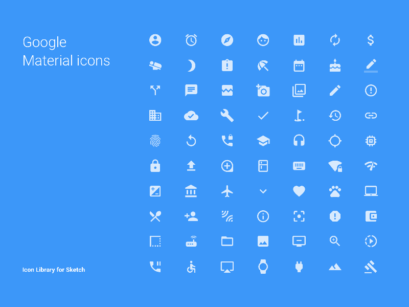 Google Material Icons Library