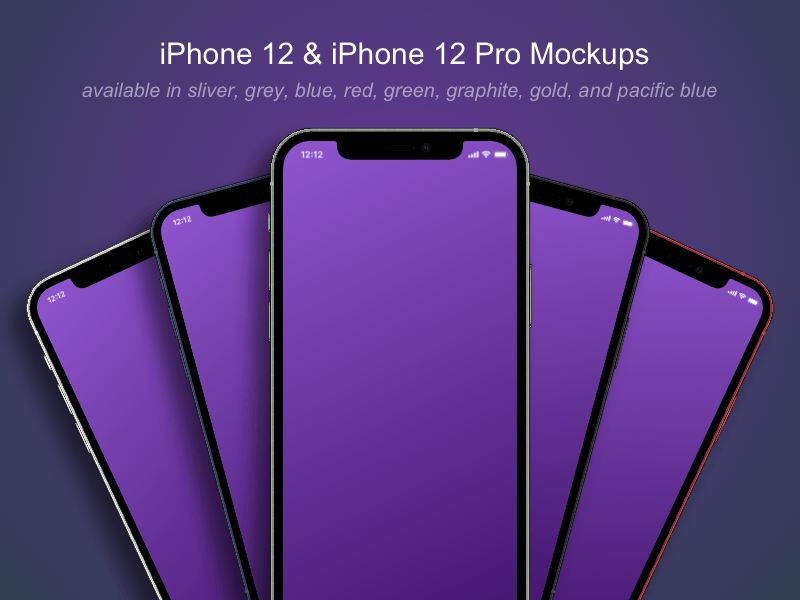 iPhone 12 and iPhone 12 Pro Mockups