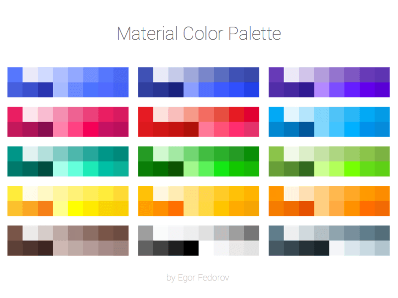 Material Color Palette