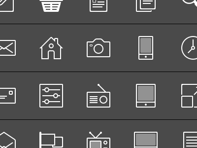 Sketch icons