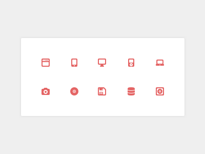 Device And Storage Icons