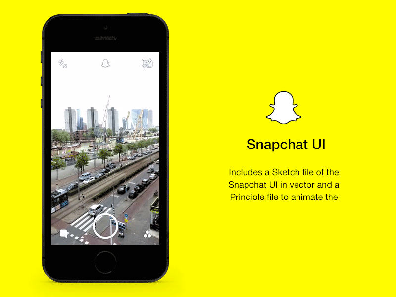 Snapchat UI and Principle Animation Sketch freebie - Download free resource  for Sketch - Sketch App Sources