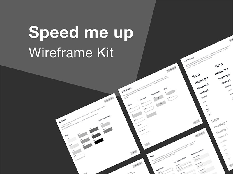 Speed Me Up Wireframe Kit