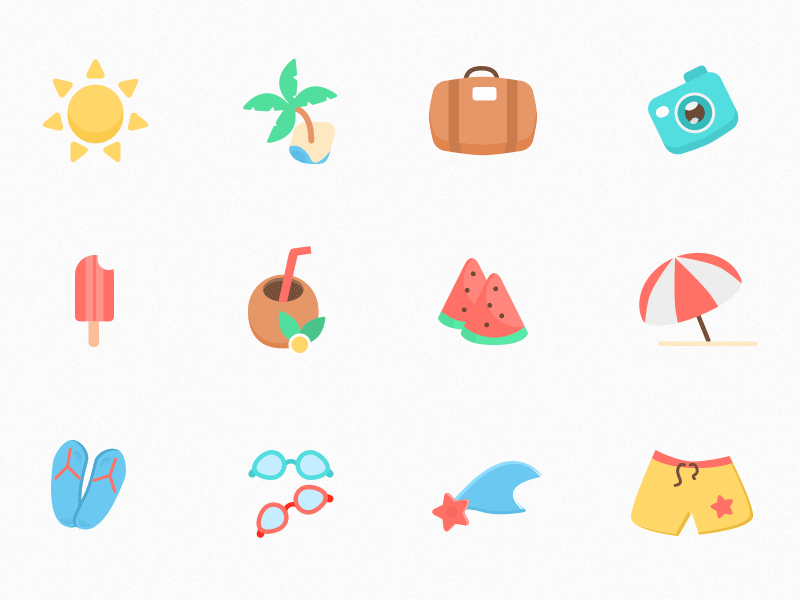 12 Summer Icons