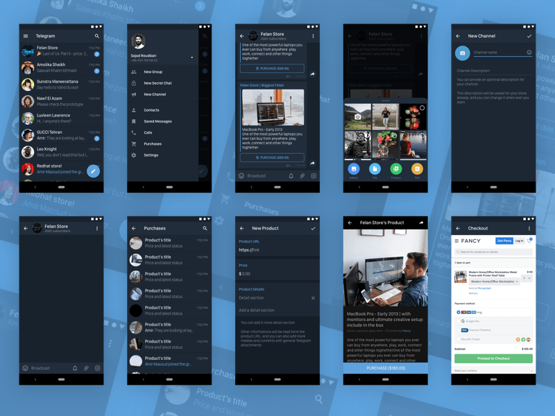 Telegram Messenger for Android in Dark Mode
