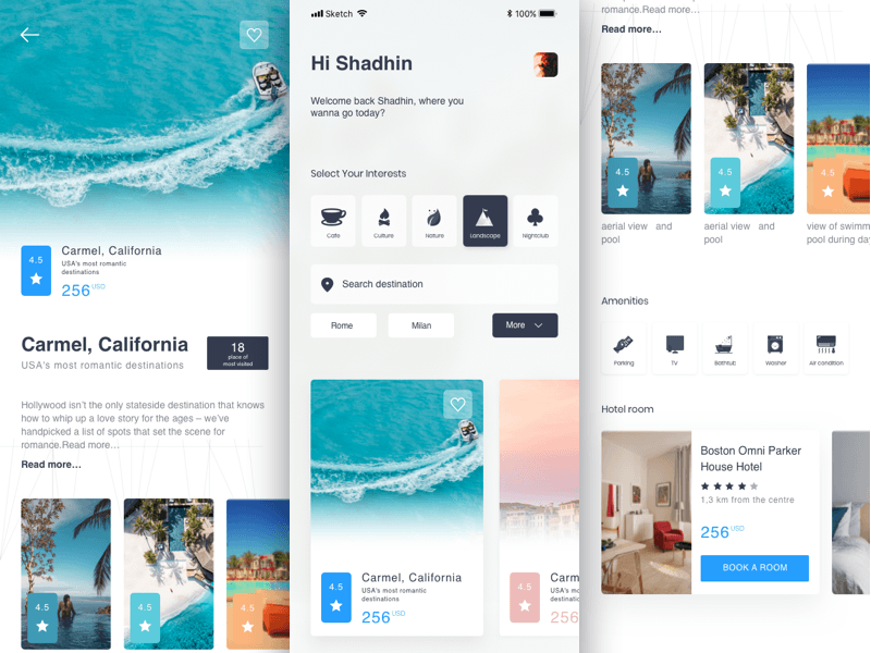 Travel Booking App Concept