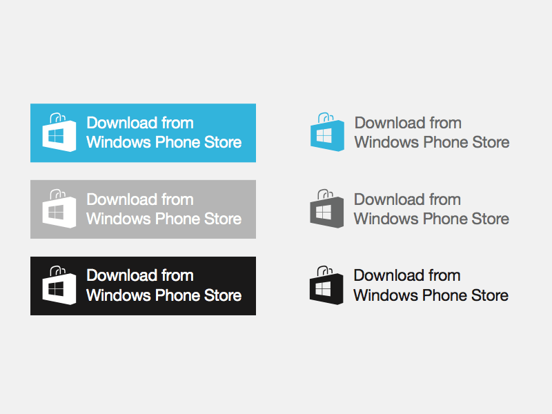Windows Phone Store Badges