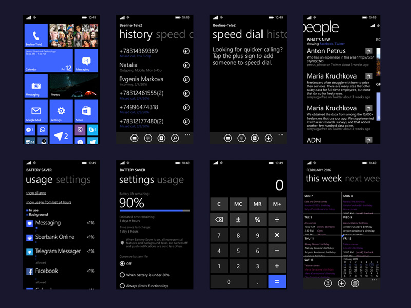 Windows Phone 8.1 UI Kit