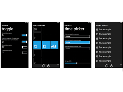 Windows Phone UI kit