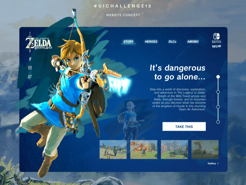 Zelda Website Template