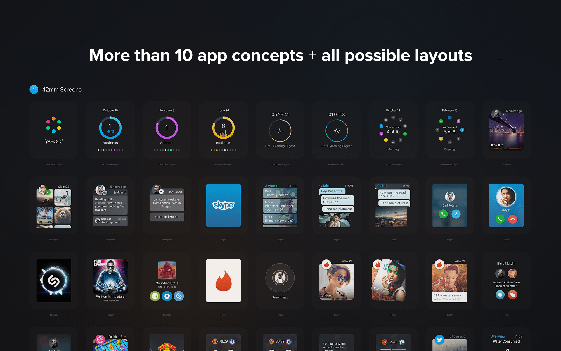 layouts design mobile apps