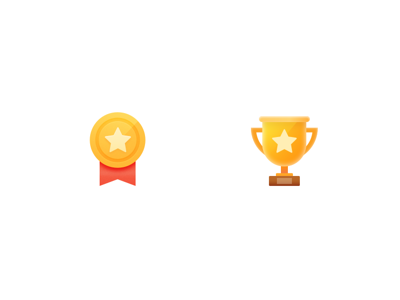 2 Award and Champion Icons