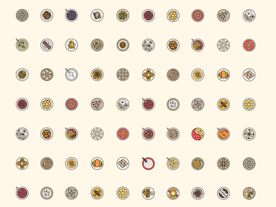 Chinese Cuisine Icons