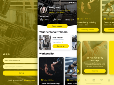 Simple Fitness App Concept