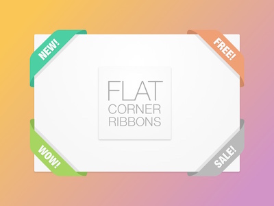 Flat Corner Ribbons