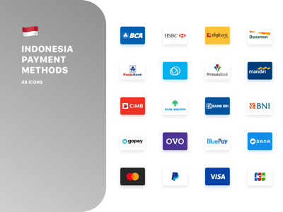 Indonesian Payment Method Logos