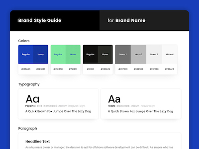 Sample Brand Style Guide