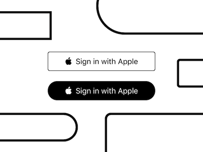 Sign in with Apple Buttons