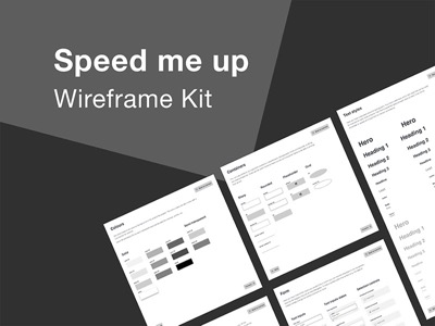 Speed Me Up Wireframe Kit