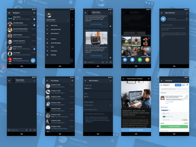 Telegram Messenger for Android in Dark Mode