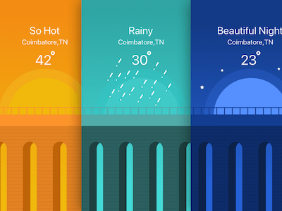 3 Weather App Backgrounds