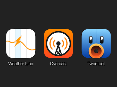 Weather Line, Overcast, Tweetbot Icons
