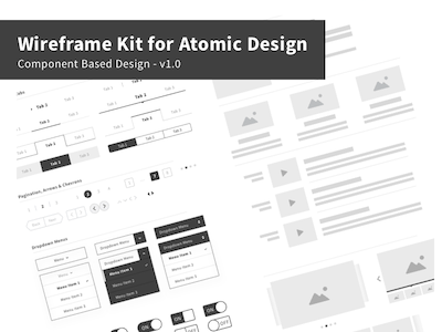 Wireframe Kit for Atomic Design