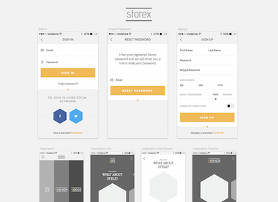 Shopping App Kit: Storex