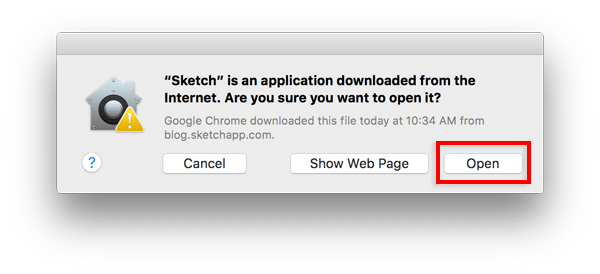 Sketch is an application downloaded from the Internet