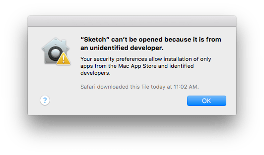 Sketch can't be opened