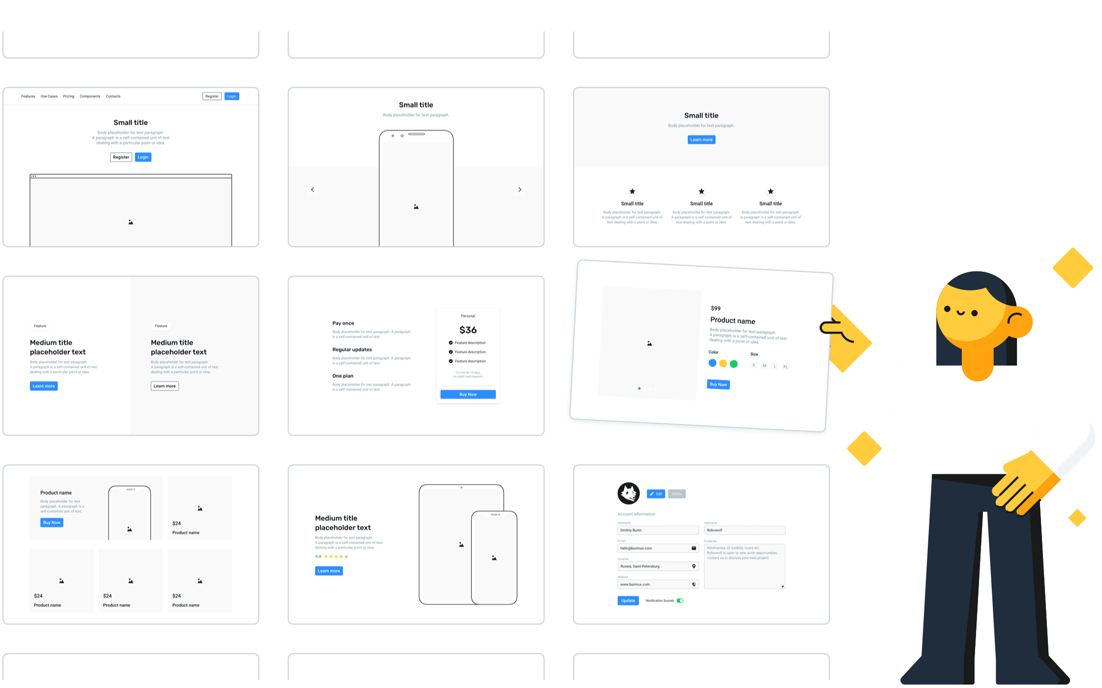 Website Design UI Kit