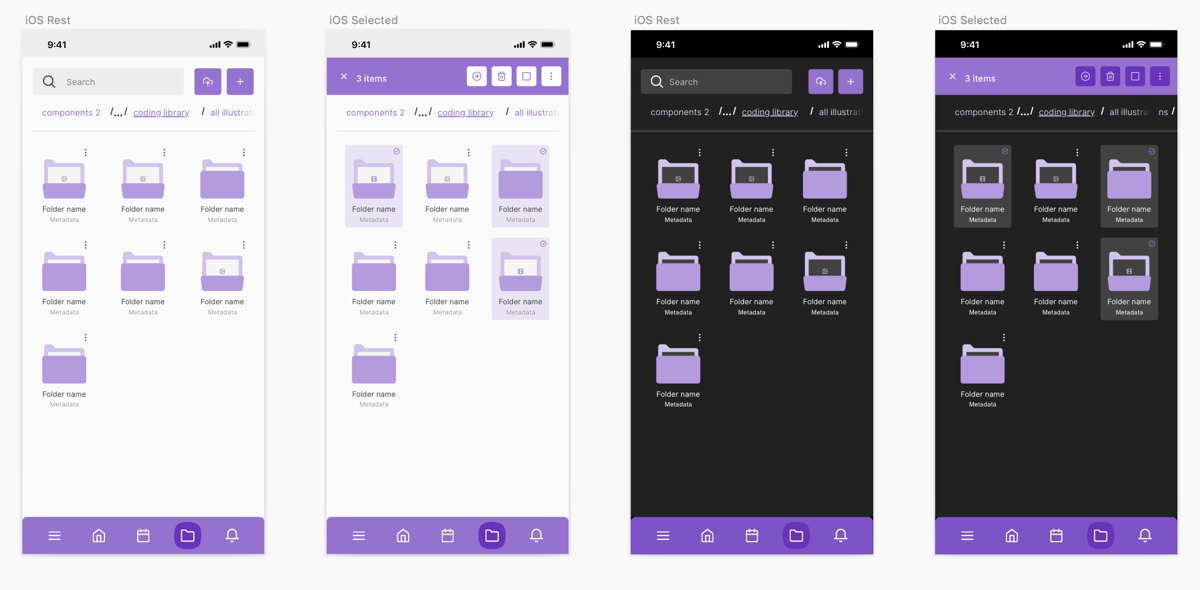 Ios File Manager Reuse Mobile — iOS & Android Design Kit