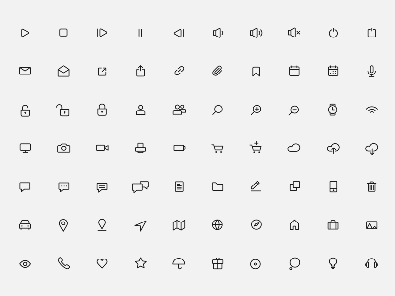 100 Minimal Icons (Update)