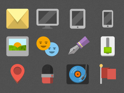 15 Flat Icons