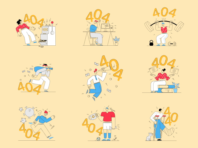 404 Illustrations