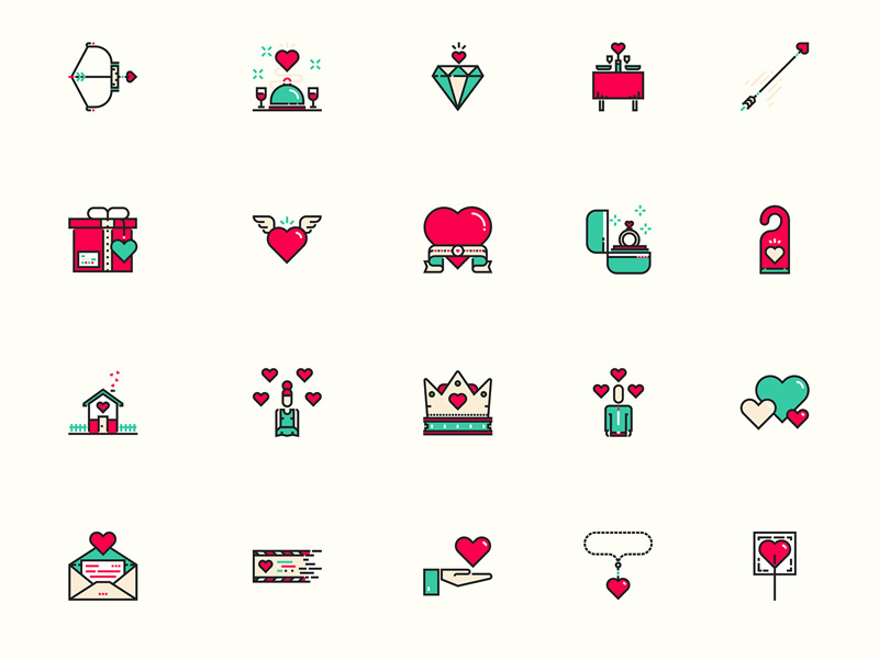 Valentine's Day Icons