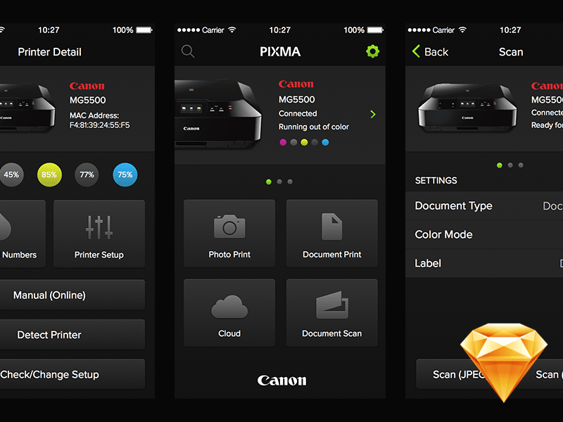 Canon Pixma App Redesign