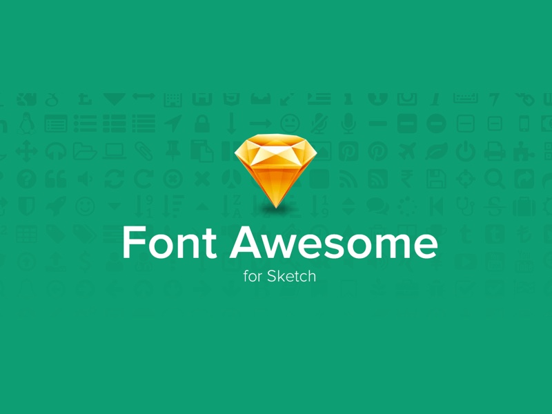 Sketch Font Awesome Symbols Library | Bypeople