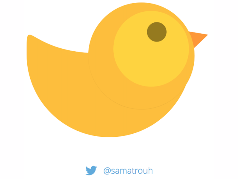 Yellow Lazy Bird