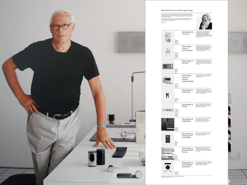 vedtage Hele tiden flyde over Dieter Rams Poster: Ten principles for good design Sketch freebie -  Download free resource for Sketch - Sketch App Sources